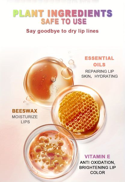 Lip Balm Set 60 Pieces - 12 Scents Moisturizing Glossy Lip Butter with Glycerin, Deep Hydration for Soft Lips, Holiday Valentine Gift Set for Women