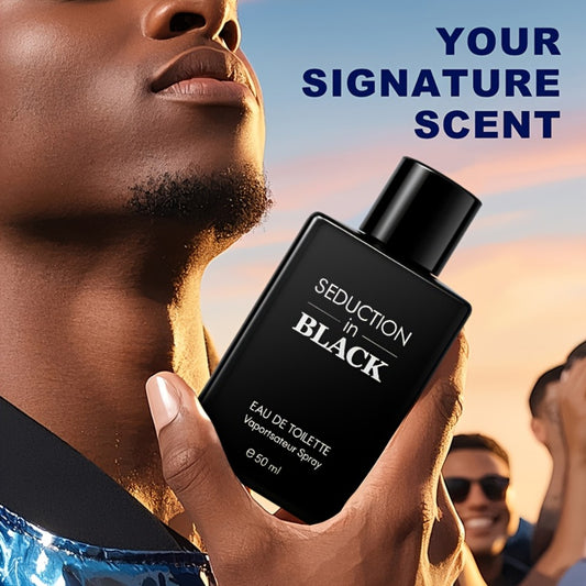 Men's Elegant Long-Lasting Eau De Toilette - Woody Scent, Propylene-Free -Based Cologne Suitable for Dates,, Gym & Travel - Ideal Gift for Him, 50ml/1.7fl.oz Liquid Cologne for Men