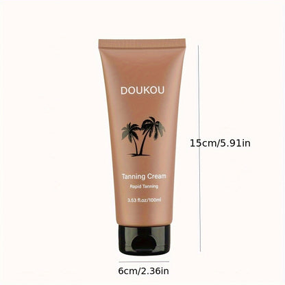 Self Tanner Lotion 100ml — Non-Streaking Sunless Tanning Lotion for Natural-Looking Tan, Mineral Formula Body Tanning Cream for Women & Men