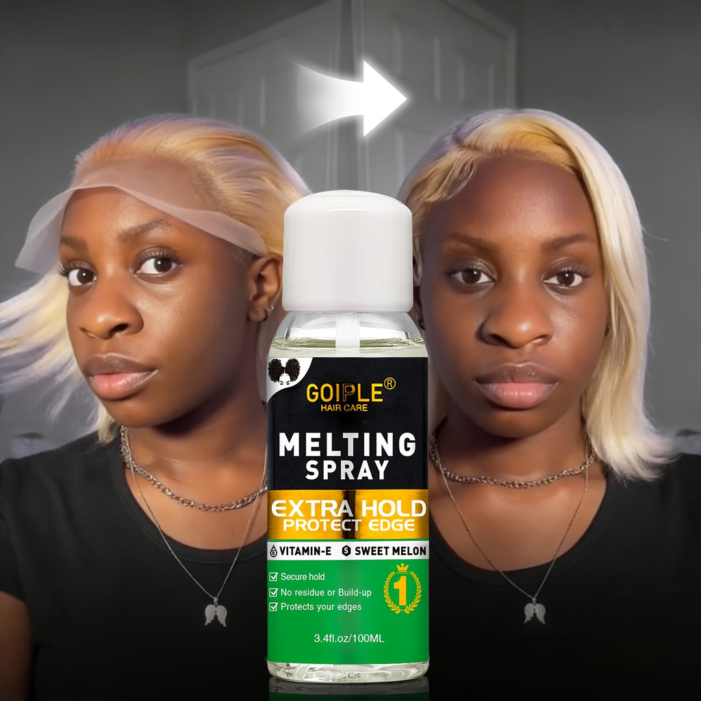 Goiple Wig Styling Kit - Melting Spray, Wig Tool, Lace Wig, And Lace Bonding Kit for Effortless Wig Installation, Lace Glue Kit, Wig Installation Kit, Wig Kit, Wig Supplies, Resistance Bands, Wig Caps, Edge Brush, Hair Comb, Wig Glue, Remover