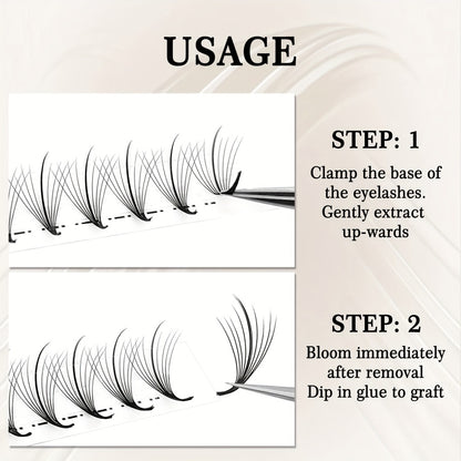 Premade Wispy Fan Lashes 120 Fans 5D 7D 9D Volume Faux Mink Eyelash Extensions Curl C D Mixed 8-15mm Fluffy Pointy Base DIY Beginner Individual Lashes Natural Look